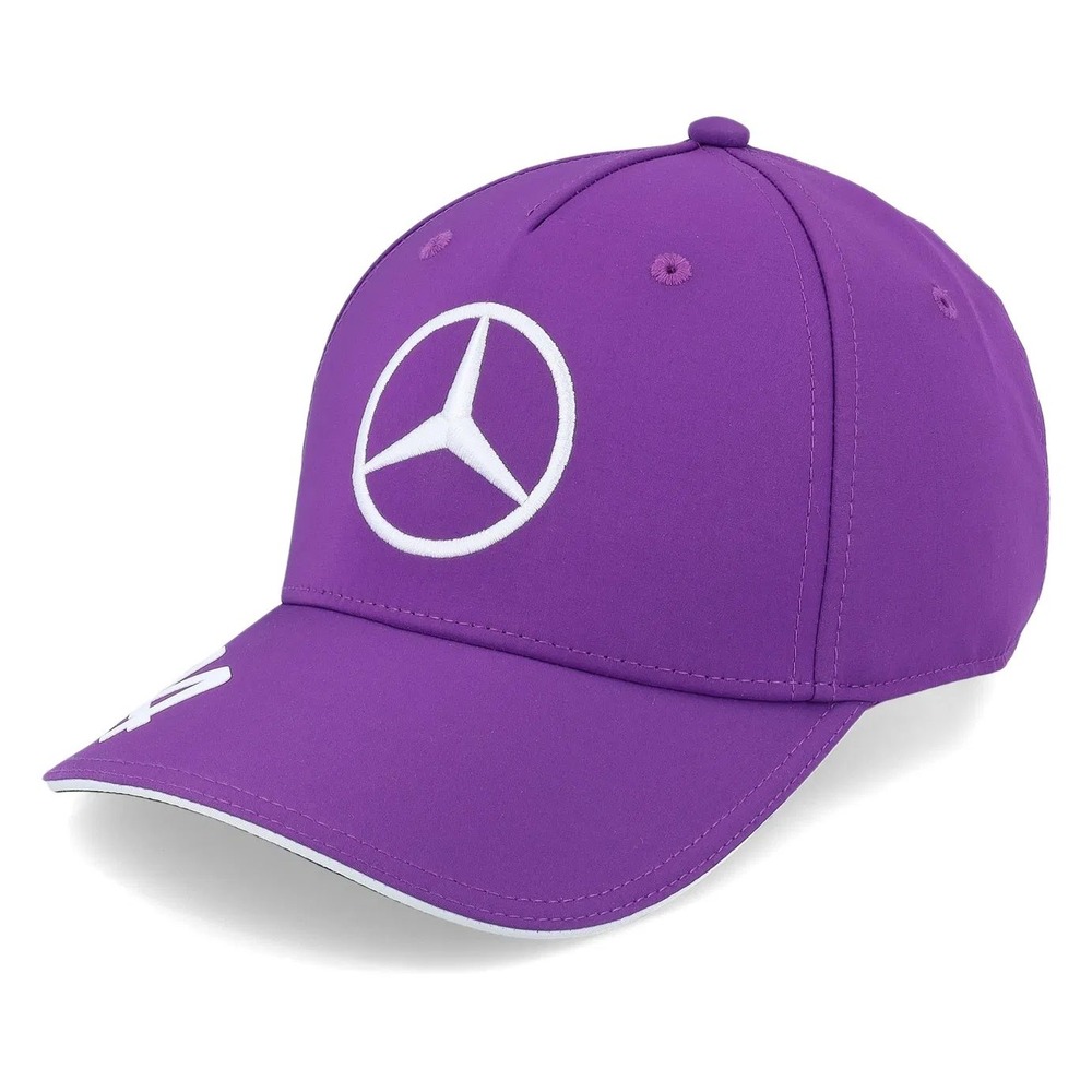 Mercedes AMG Petronas F1 Lewis Hamilton Purple Hat Baseball Cap 44 Adjustable - Picture 2 of 6